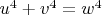 $u^4+v^4=w^4$