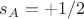 $s_A=+1/2$ $s_A=+1/2$
