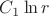 $C_1\ln{r}$