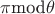 $\pi \text{mod} \theta$