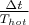 $\frac{\Delta t}{T_{hot}}$