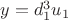 $y=d_1^3u_1$
