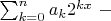 $\sum_{k=0}^na_k2^{kx}~-$