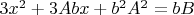 $3x^2+3Abx+b^2A^2=bB$