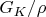 $G_K/\rho$