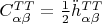 $C^{TT}_{\alpha \beta}=\frac{1}{2} \ddot{h}^{TT}_{\alpha \beta}$