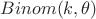 $Binom(k,\theta)$