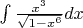 $\int\frac{x^3}{\sqrt{1-x^6}}dx$