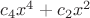 $c_4x^4+c_2x^2$
