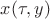 $x(\tau, y)$
