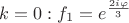 $k=0: f_1=e^{\frac{2i \varphi}{3}}$