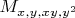 $M_{x,y,xy,y^2}$