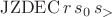 $\operatorname{JZDEC} r\, s_0 \, s_>$ $\operatorname{JZDEC} r\, s_0 \, s_>$