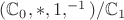 $(\mathbb C_0, *, 1, ^{-1})/\mathbb C_1$