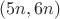 $(5n, 6n)$