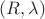 $(R,\lambda)$