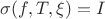 $\sigma(f,T,\xi)=I$