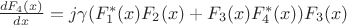 $\frac{dF_4(x)}{dx}=j\gamma(F^*_1(x) F_2(x)+F_3(x) F^*_4(x))F_3(x)$