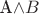 A\wedge B