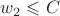 $w_2\leqslant C$