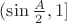 $(\sin\frac{A}{2}, 1]$