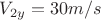 $V_{2y}=30 m/s$