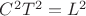 $C^2T^2 = L^2$