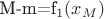 M-m=f_1(x_M)
