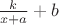 $\frac{k}{x+a} + b$