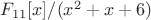 $F_{11}[x]/(x^2+x+6)$