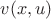 $v(x,u)$