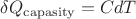 $\delta Q_{\rm capasity}=CdT$