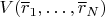 $V(\overline r_1,\ldots,\overline r_N)$