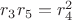 $ r_3r_5 = r_4^2 $