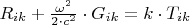 $R_{ik}  + \frac{{\omega ^2 }}
{{2 \cdot c^2 }} \cdot G_{ik}  = k \cdot T_{ik} $