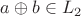 $a\oplus b\in L_2$