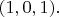 $(1,0,1).$