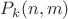 $P_{k}(n,m)$