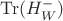 $\operatorname{Tr}(H_W^-)$