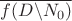$\overline {f(D\backslash N_0)}$