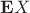 $\mathbf E X$