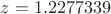 $z=1.2277339