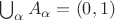 $\bigcup_\alpha A_\alpha = (0,1)$