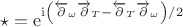 $$\star = \mathrm{e}^{\mathrm{i}\left(\overleftarrow{\partial}_{\omega} \overrightarrow{\partial}_T - \overleftarrow{\partial}_T \overrightarrow{\partial}_{\omega}\right)/2}$$