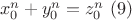 $\ x_0^n+y_0^n=z_0^n \ (9)$ $\ x_0^n+y_0^n=z_0^n \ (9)$