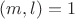 $(m,l)=1$ $(m,l)=1$