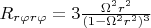 $R_{r\varphi r\varphi}=3\frac{\Omega^2r^2}{(1-\Omega^2r^2)^3}$