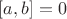 $[a,b]=0$