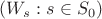 $(W_s:s\in S_0)$