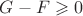 $G-F\geqslant 0$
